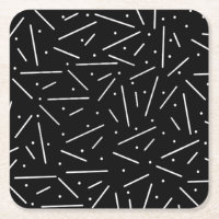 Points et tirets sur le Dessous de verre de papier