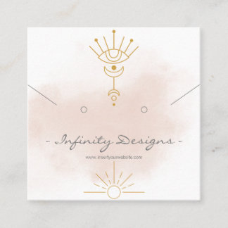 Carré Porte-oreilles et collier carte de visite