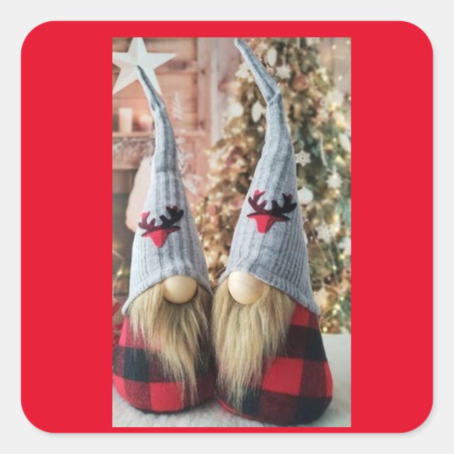 CARRÉ PRÉCIEUX **CHRISTMAS GNOME" STICKER (Devant)