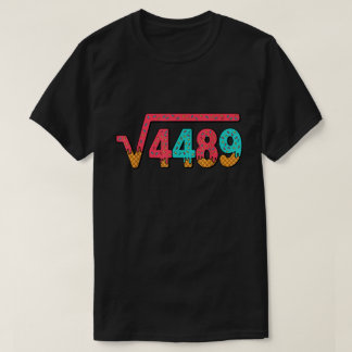 Carré Racine 4489 Glace Meme Math T-Shirt