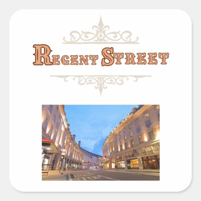 Carré Regent Street Sticker (Devant)