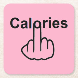 Carré Retourner calories dessous de verre