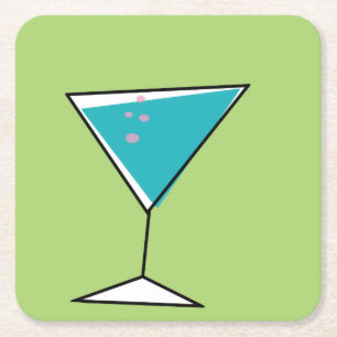 Carré Rétros dessous de verre de Martini