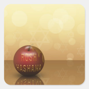 Carré Rosh Hashanah Nouvel An juif - Sticker