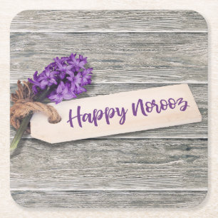 Carré Rustic Happy Norooz Hyacinth - Dessous de verre pa