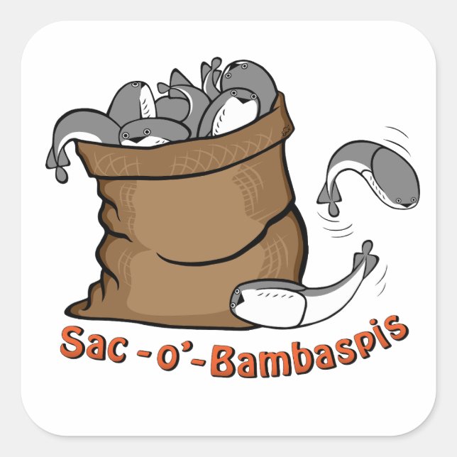 Carré Sac de Sacabambaspis Sticker (Devant)
