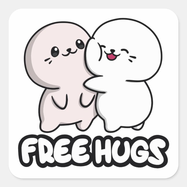 Carré Sappy GRATUIT HUGS Sticker (Devant)