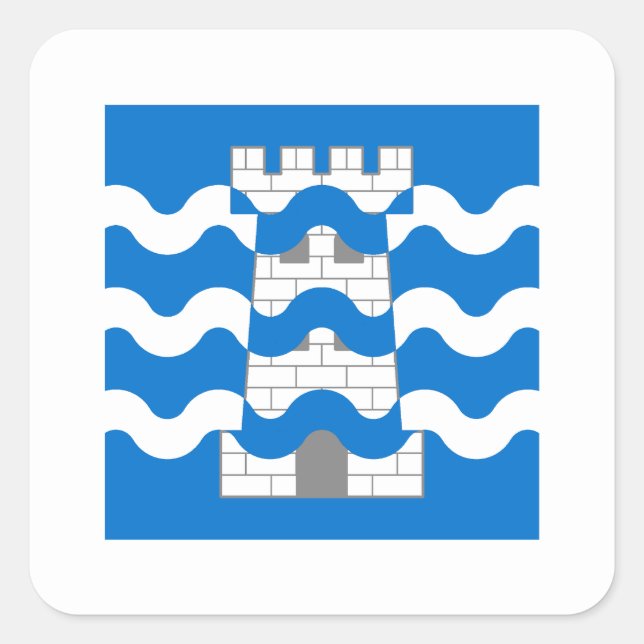 Carré SCA Bard's Keep Populace Badge Square Sticker (Devant)