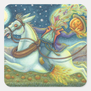 CARRÉ SCARECROW & MULE STICKERS HORSEMAN SANS TÊTE