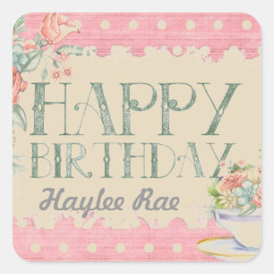 Carré Shabby Chic Sticker