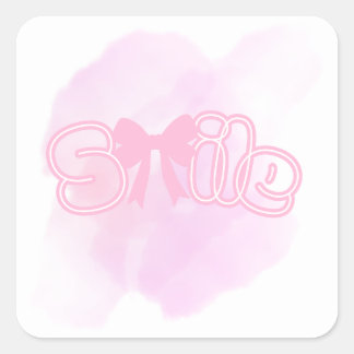 Carré Smiley sticker