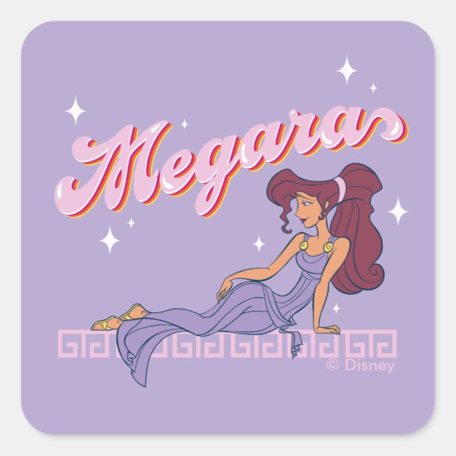 Carré So Greek. So Chic. Megara Square Sticker (Devant)
