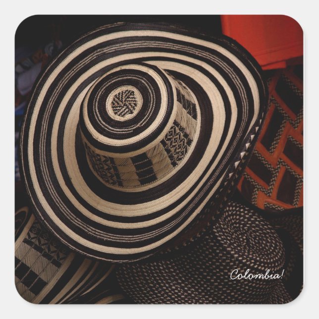 Carré Sombrero Vueltiao : sticker (Devant)
