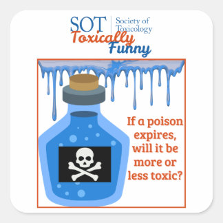 Carré SOT - Toxiquement drôle - Sticker Poison Expiré