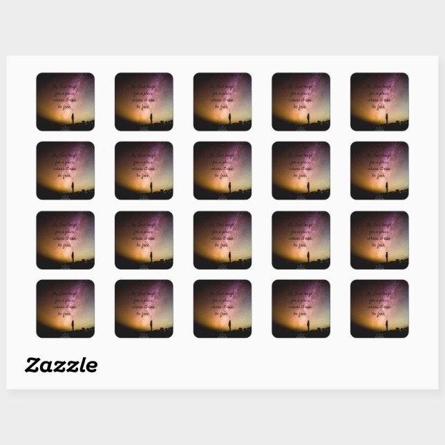 Carré Soul Free Square Sticker (Feuille)