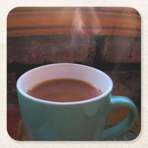 Carré Soupe du matin - Café ou Thé - Dessous de verre