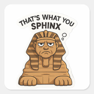 Carré Sphinx Premium Vinyl Sticker