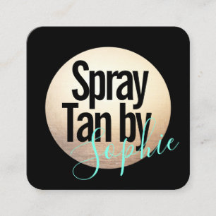 Carré Spray Tanning Gold Carte de visite