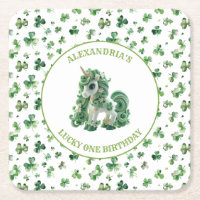St patrick Lucky One Unicorn Dessous de verre de p