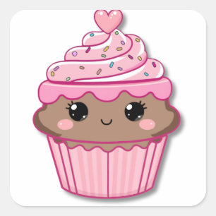 Carré Sticker à gâteau au chocolat