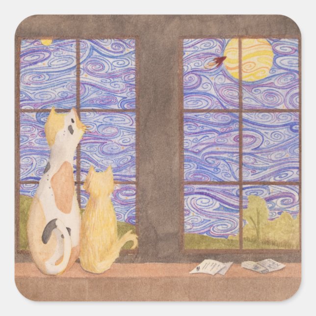 Carré Sticker à gauche (Devant)