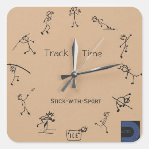 Carré Sticker À Horloge Sport