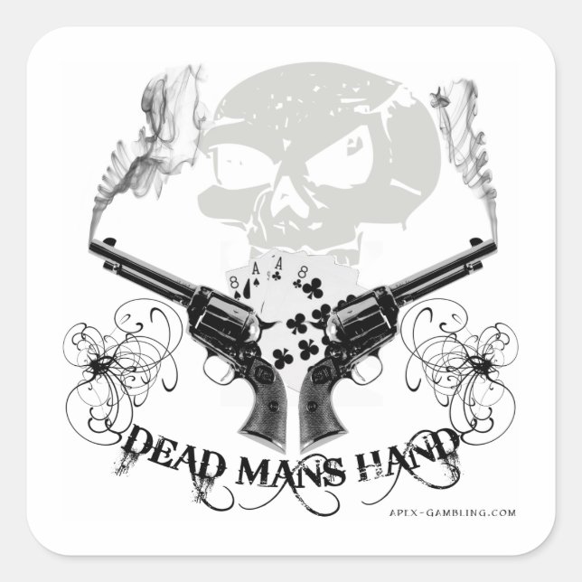 Carré Sticker à main des machines mortes (Devant)