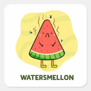 Carré Sticker à pistons à melon de fruits à odeur d'eau