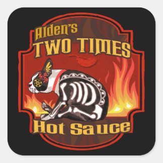 Carré Sticker à sauce chaude deux fois d'Alden