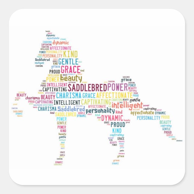 Carré Sticker à selle (Devant)