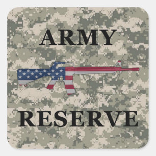 Carré Sticker ACU de la Réserve militaire M16