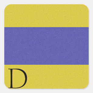 Carré Sticker Alphabet Signal Nautique D