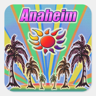 Carré Sticker Anaheim Summer Love