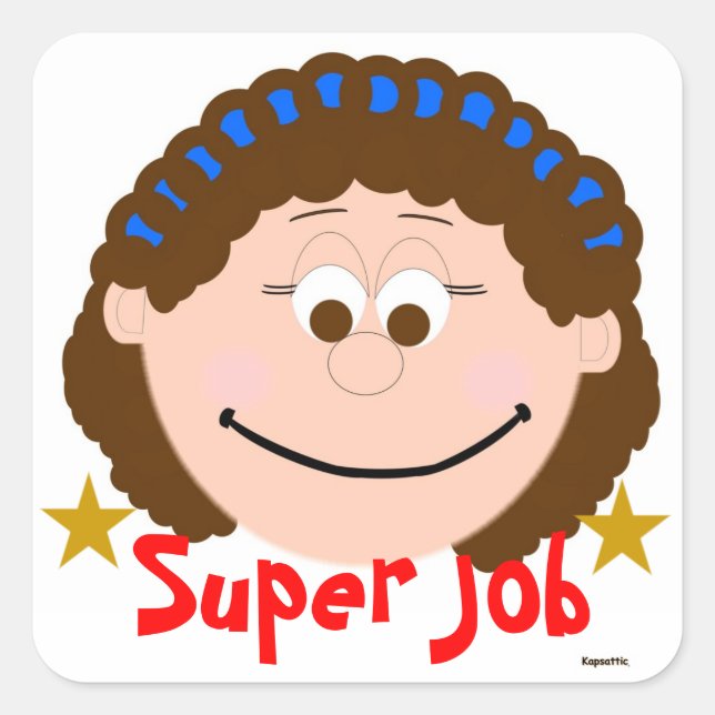 Carré Sticker Animé pour superjob (Devant)