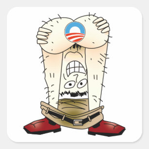 Carré Sticker anti-Obama