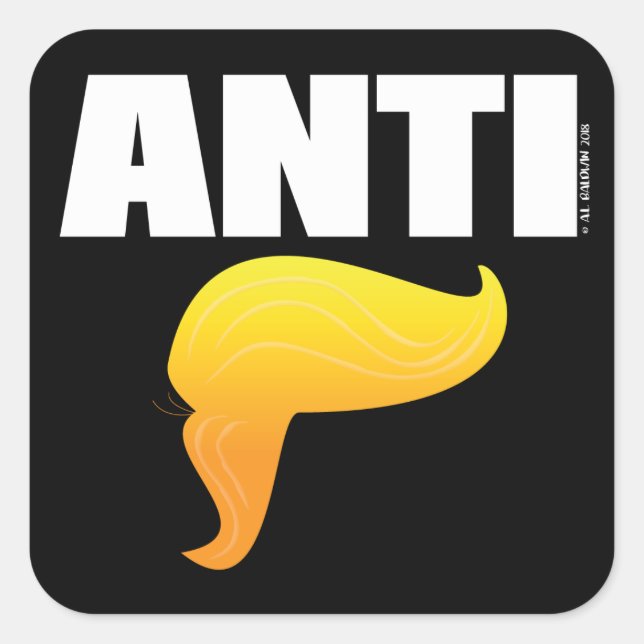 Carré Sticker anti-Trump (Devant)