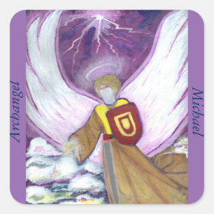 Carré Sticker Archangel Michael
