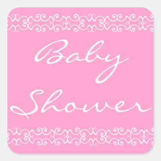 Carré Sticker baby shower