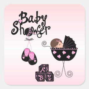 Carré Sticker baby shower 2