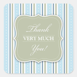 Carré Sticker Baby shower Merci
