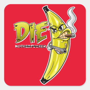 CARRÉ STICKER BANANA KILLER