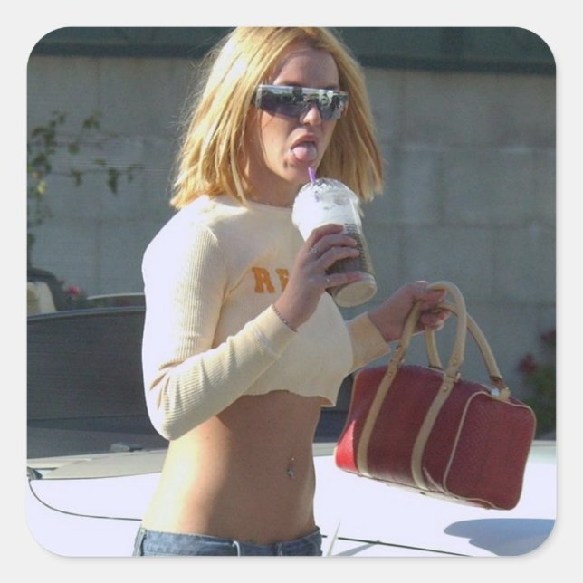 Carré Sticker Britney Paparazzi (Devant)