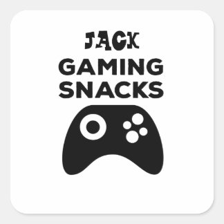 Carré Sticker cadeau pour collations de jeu personnalisé