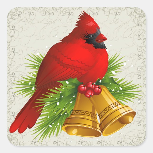 Carré Sticker Cardinal Christmas - SRF (Devant)