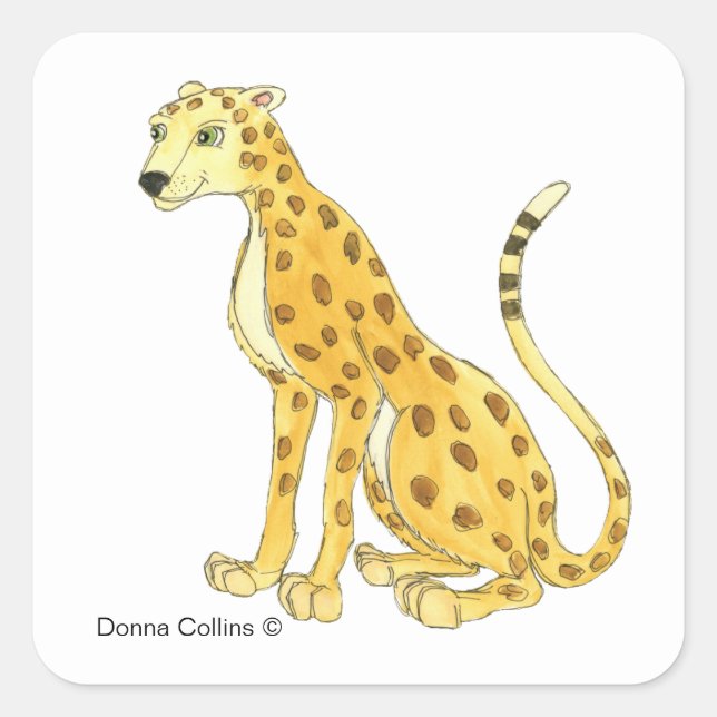 Carré Sticker Cheetah (Devant)