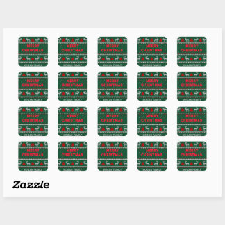 Carré Sticker  Christmas Holly Berry Restauration