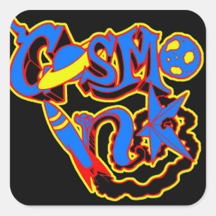 Carré Sticker couleur encre Cosmo