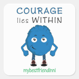 Carré Sticker Courage