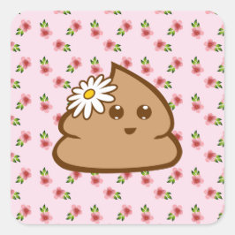 Carré Sticker Cute Lil Poo