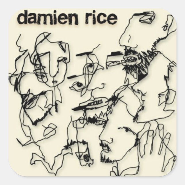 Carré Sticker Damien Rice (Devant)